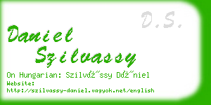 daniel szilvassy business card